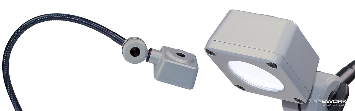 Illustration of LED machine light | LED workstation light | CENALED Flexarm - LED2WORK
