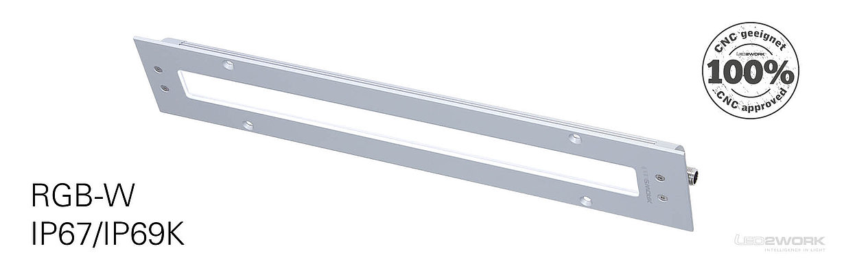 Image of the LED machine luminaire | LED signal lamp | TUBELED_40_II_RGB_W - LED2WORK