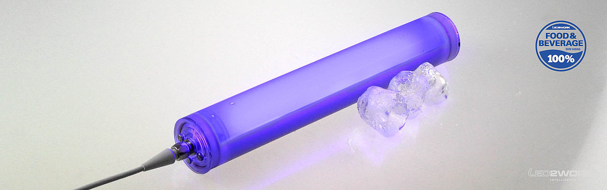 Illustration of LED machine light | LED signal light | LED industrial light | INROLED_50 Ecolab RGB-W - LED2WORK