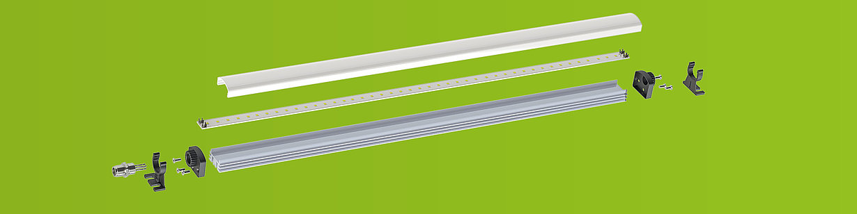 LED hypbrid light STATUSLED for lighting and signaling in explosion view