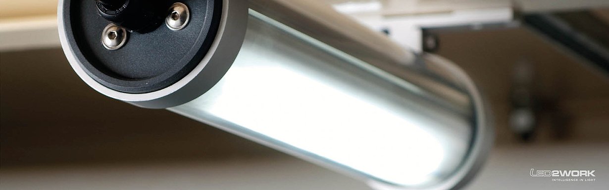 Illustration of LED industrial light fixture | LED tube light fixture | INROLED_70 by LED2WORK