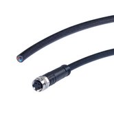 Sensor cable, 32,81 ft., 3 wires, open/M8 female, for 24V