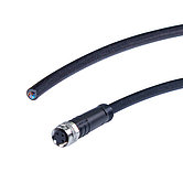 Sensor Kabel, 2 m, 3-Polig, offen/M8 Buchse, für 24V