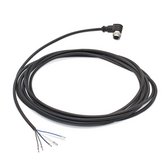 Sensor cable, PUR, 32,81 ft., 5 cores, open/M12 angled socket, A-type coded