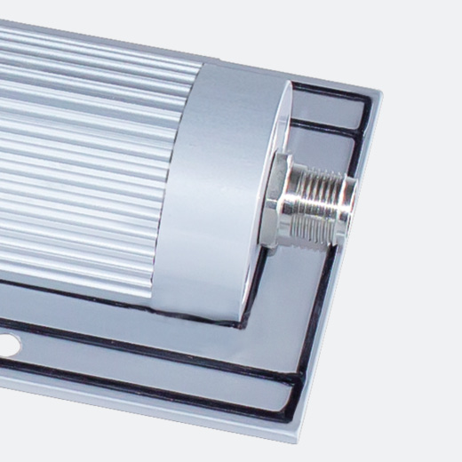 TUBELED_40 II Integrated: Profile with M12 connector on the back