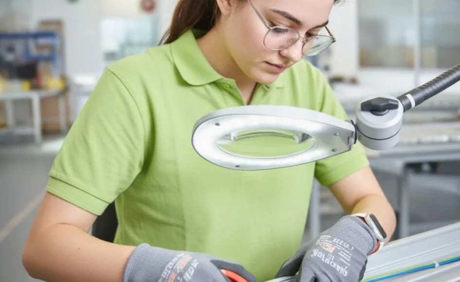 Flexible Arm Light in use